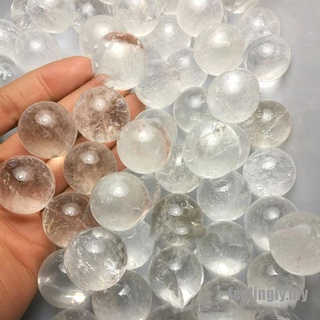 {feel} Piedra de cuarzo Natural transparente esfera de cristal fluorita bola de curación de piedras preciosas