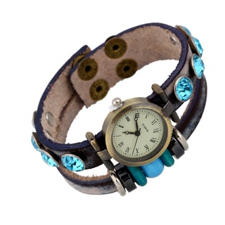 Regalo de vacaciones pareja reloj de los hombres reloj europeo y americano Retro cuero pulsera reloj hombres y mujeres moda reloj de pulsera estudiantes universitarios fresco reloj de cuero