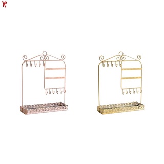 [Hot Sale]Jewelry Storage Rack Jewelry Rack Earrings Necklace Jewelry Display Rack Jewelry Rack Jewelry Display Rack Rose Gold
