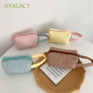 hyalacy niñas bolsa de cosméticos coreana de viaje bolsa de maquillaje de gran capacidad lindo color sólido ins bolsos multifunción/multicolor