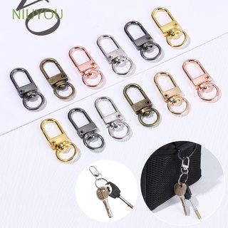 NIUYOU 5Pcs Metal Bags Strap Buckles Bag Part Accessories Hook Lobster Clasp Jewelry Making Hardware DIY KeyChain Split Ring Collar Carabiner Snap/Multicolor