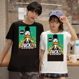 Pareja de dibujos animados de verano de manga corta camisetas Top pareja amantes Unisex T-Shirt 6284