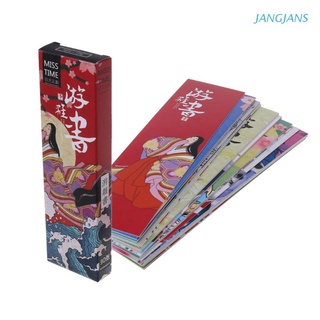 JAN 30Pcs/Bag Paper Bookmark Vintage Japanese Style Book Marks For School Student