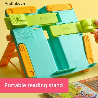 [Andl] Book Stand Portable Bookend Stand Reading Recipe Shelf Folding Holder Organizer C615