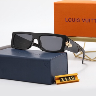 Lv Louis Vuitton gafas de sol de lujo cuadrado gafas de sol hombres mujeres moda Uv400 cuadrado 2429