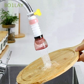 BO1LAY Rotatable Splash Filter Flexible Water Tap Extension Extendable Faucet Spray Head 360 Degree Nozzle Water Saving Adjustable Filter Accessories Kitchen Shower Tap/Multicolor