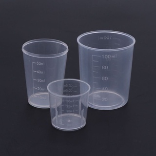 jang 3 piezas diy resina epoxi plástico tazas medidoras set 30 50 100ml para hacer joyas (3)
