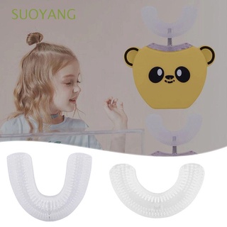 Suoyang 2-12 años cepillo De dientes para niños/ Oral/blanqueador/U-Shope/cabeza De cepillo De dientes (1)