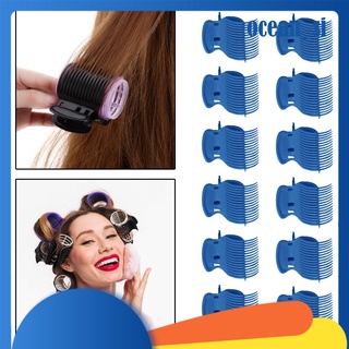 [ocean_si] 12 pzs rodillo De Plástico caliente Clips Para cabello belleza herramientas De repuesto Para mujer niñas cortas largas y rectas rizado cabello rizado