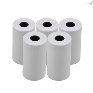 H Y 5pcs blanco blanco rollo de papel térmico 57x30mm/ x en foto recibo de imagen Memo impresión Compatible con impresora de bolsillo impresora de fotos instantánea