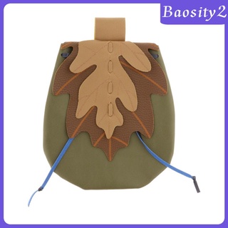 [BAOSITY2] Monedero Medieval vikingo con cordón pequeño bolso de cintura Larp bolsa renacimiento