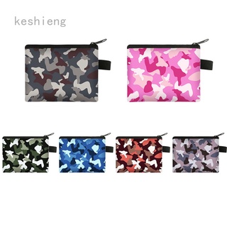 Keshieng - monedero para niños con estampado de camuflaje, Mini cartera (1)