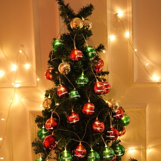 2m 10led bola de navidad adornos colgantes árbol de navidad bolas de luces para boda fiesta decoración