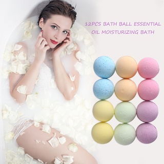 ❀ifashion1❀12pcs Salt Bath Ball Skin Moisturizing Massage Bath Bomb Shower Bubble Tool