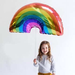 Globos arco iris pueden flotar vacío unicornio globos juguetes de los niños unicornio fiesta de cumpleaños decoración de papel de aluminio globos