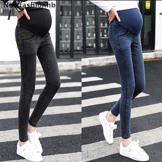 (newfashionhb) moda mujeres embarazadas pantalones delgados skiny jeans casual pantalones vaqueros de maternidad en venta (1)