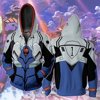 eva ayanami rei chaqueta anime evangelion manga larga cosplay tops unisex casual suelto abrigo ropa de abrigo de alta calidad