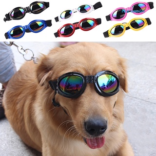 nuramoon - gafas de sol plegables para perro, protección uv, con correa ajustable