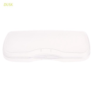 dusk portátil transparente shell caso protector caja para clip-on flip-up len gafas