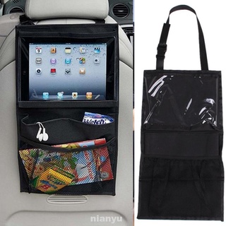 Accesorios de almacenamiento para colgar vehículo, organizador trasero de malla, bolsillo para asiento de coche
