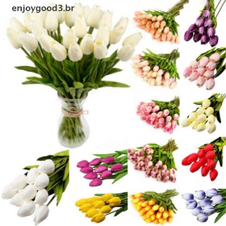 [enjoy] Ramo Falso De Flores De Tulipán Artificial/Decoración Para Casa/Boda ddd (6)