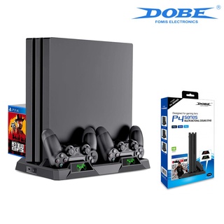 DOBE Soporte Vertical DualShock Controlador Cargador Ventilador De Refrigeración Para PS4/PS4 Slim Pro