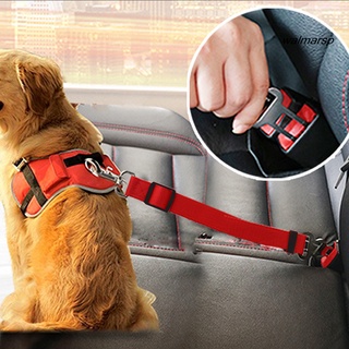 [Wmp] cuerda de tracción para mascotas de Color sólido accesorios ajustables para mascotas, cinturón de seguridad para mascotas, accesorios para mascotas (2)