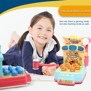 chisun educational whack un topo juego interactivo golpeando juguetes con luces sonidos de plástico saludable para regalos de cumpleaños bebé ejercicio de mano chisun (2)