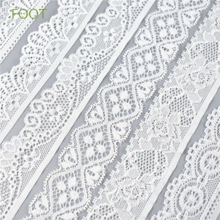 pie 91cm encaje elástico blanco costura decoración cinta ribetes tela de algodón bordado de alta calidad ropa interior cordones