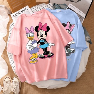 Camisa suelta de Disney Minnie Mouse margarita blanca Rosa