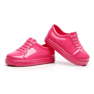 Solid Color Jelly Shoes Fake-Lace-up Shoes Integrated Anti-slip Shoes Unisex (8)