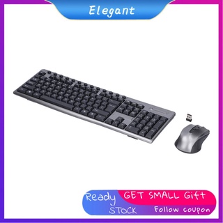 Eleganthome juego combinado inalámbrico USB de teclado y ratón GHz 104 teclas para PC de escritorio portátil