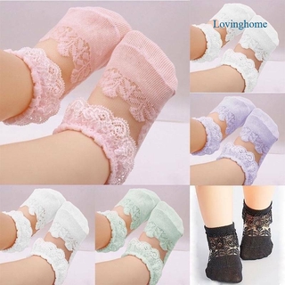 lovinghome calcetines de encaje suave para bebés recién nacidos/calcetines transpirables para niños de 22 colores