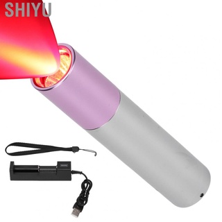 shiyu luz roja terapia lámpara dispositivo de acero inoxidable portátil alivio del dolor máquina infrarroja