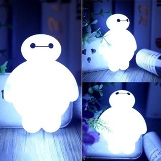 Lámpara De Noche Con Luz Nocturna LED De Dibujos Animados Baymax/Cambio De Color/Regalo (1)