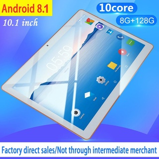 tableta de plástico de 10.1 pulgadas para android 8.1 pc 8g+128g de diez núcleos wifi tablet