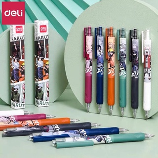 Suer creativo bolígrafo de Gel de oficina Neutral pluma tinta negra suministros de escritura firma moda animación regalos papelería Naruto/Multicolor (7)