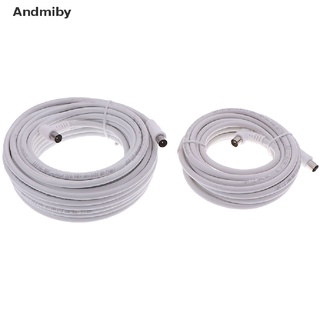 [ady] cable coaxial aéreo blindado para tv macho a macho [ady] 5 m/10 m ydj (1)