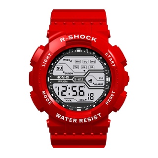 Reloj de pulsera Digital con cronómetro Digital LCD para hombre a la moda a prueba de agua para hombre (2)