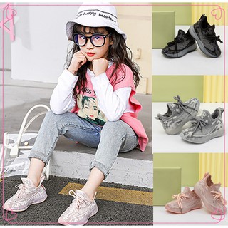 Komfyea - zapatillas de deporte transpirables para niños (negro, rosa, gris)
