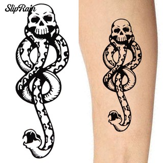 Sliprain impermeable Harry Potter Death Eater temporal tatuaje pegatina Cosplay (1)