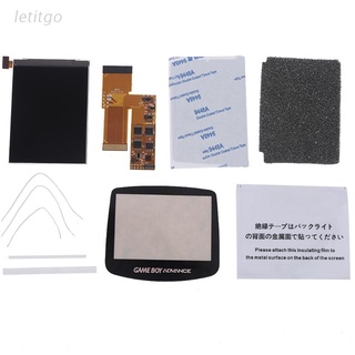 LETI IPS - Kit de pantalla LCD con Cable de cinta para GBA, pantalla de retroiluminación de alto brillo para Gameboy Advance