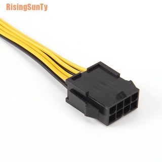 Risingsunty* PCI-E 8PIN macho a 8 pines hembra PCI Express Cable de extensión de alimentación Fr tarjeta de vídeo