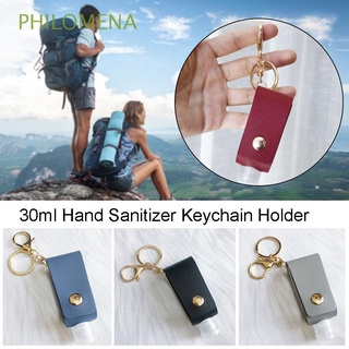 PHILOMENA 30ml Refillable Bottles Travel Hand Sanitizer Bottles Cosmetic Container Portable with Bottle Cover Reusable High Quality with Keychain Holder/Multicolor