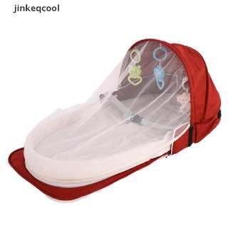 [jinkeqcool] portátil antimosquitos plegable cuna de bebé al aire libre cama de viaje transpirable cubierta caliente