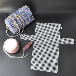 [FACC] hoja de malla de plástico de punto de cruz para bolsa tejida en 3D