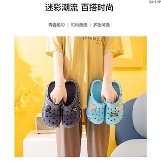 ¡ezgo Nuevo! [flor De zapatos gratis] Casual fondo suave zapatos versión Baotou sandalias de los hombres de las mujeres de la moda antideslizante zapatos de playa agujero ~ 365~