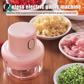 Inalámbrico Mini eléctrico ajo alimentos picador de jengibre vegetales trituradora cortador de alimentos licuadora procesador