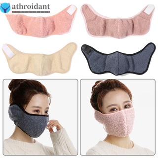 ATHROIDANT Winter Ear Protectors Women Men Earmuffs Mouth Ear Cover Plush Fashion Comfortable Soft Thicken Warm/Multicolor