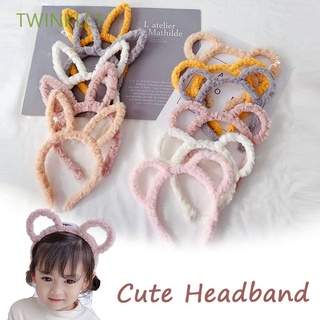 Twinkle1 accesorios para el cabello de la cabeza de la banda de las mujeres Headwear diadema de piel fiesta niño orejas de conejo oso orejas niñas aro de pelo